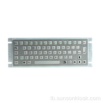 Waasserdicht IP65 Informatioun Kiosk Metal Keyboard
